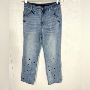 Juny wide leg high waist retro jeans size M